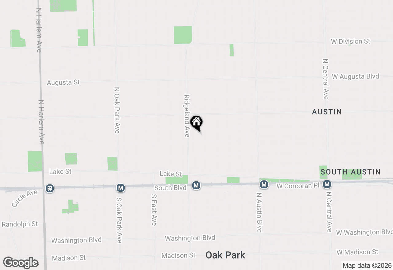 Map of 317 N Cuyler Avenue, Oak Park, IL 60302