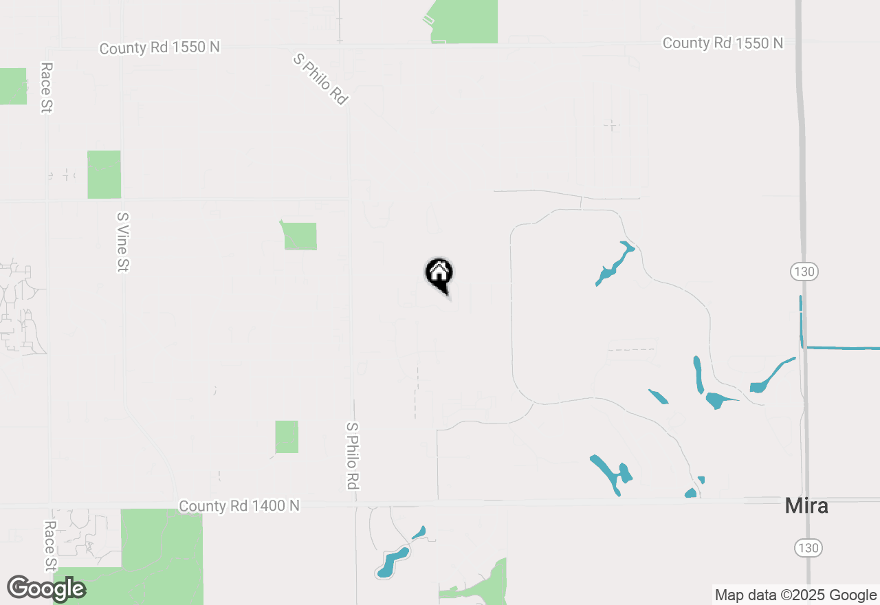 Map of 1924 S Prairie Winds Drive, Urbana, IL 61802