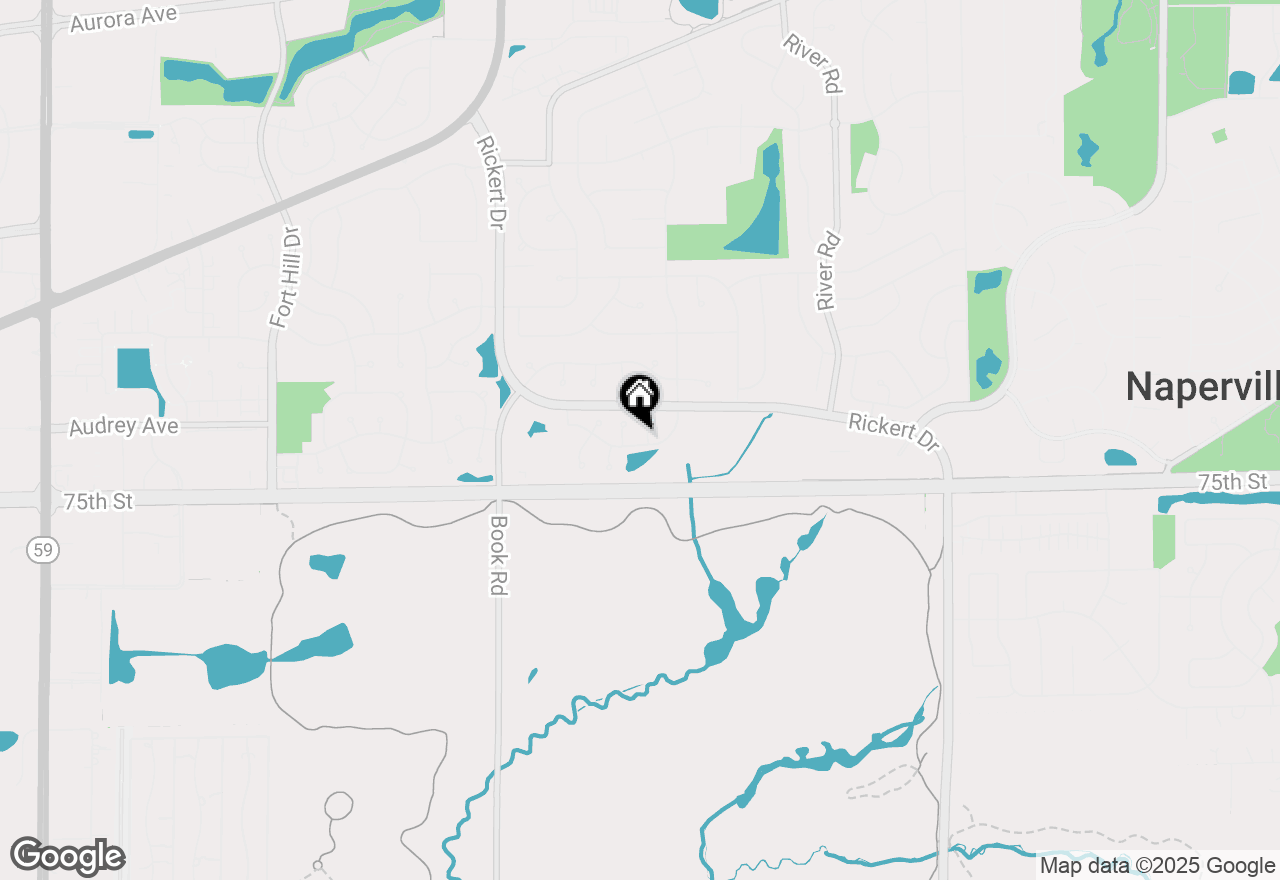 Map of 1159 Whispering Hills Drive, Naperville, IL 60540