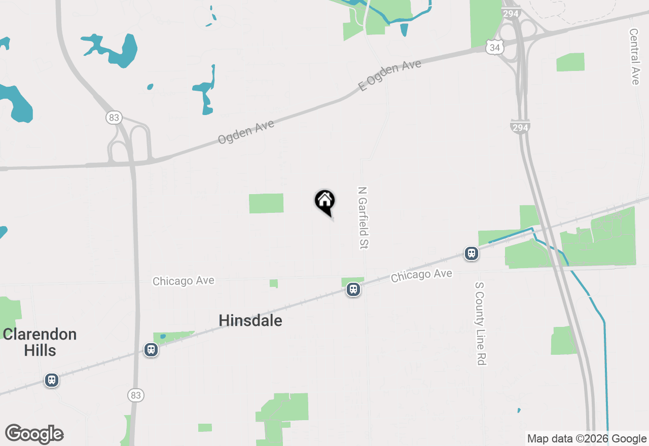 Map of 219 N Lincoln Street, Hinsdale, IL 60521