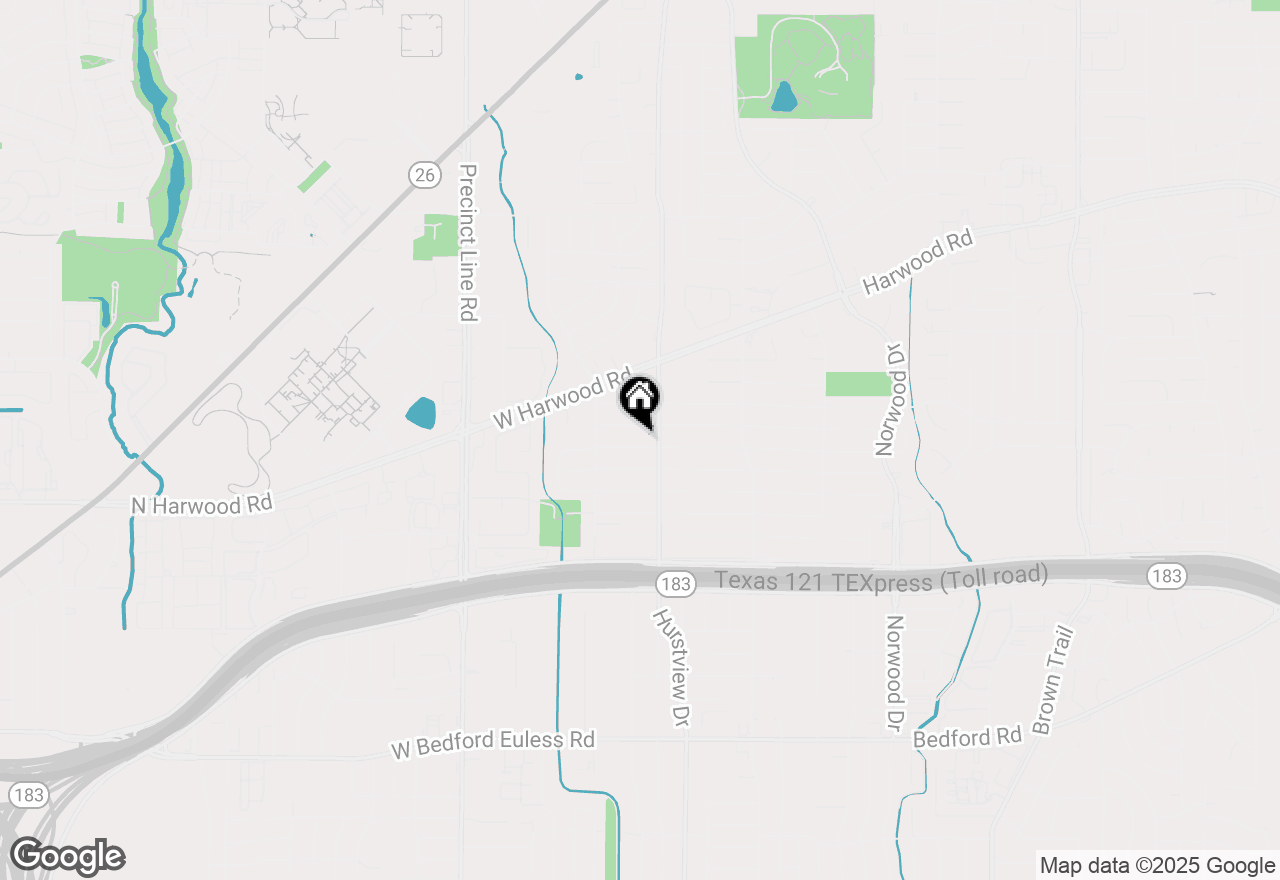 Map of 528 Circleview Drive N, Hurst, TX 76054