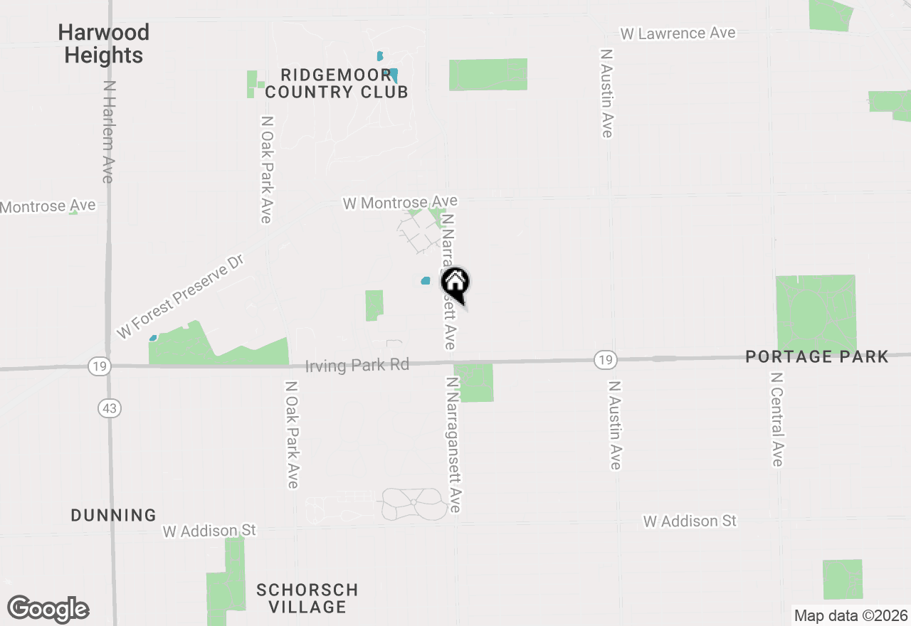 Map of 4111 N Narragansett Avenue #202, Chicago, IL 60634