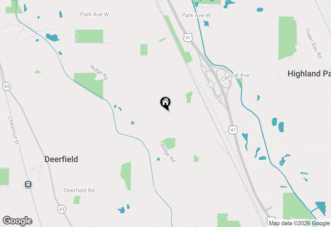 Map of 1329 Sherwood Road, Highland Park, IL 60035
