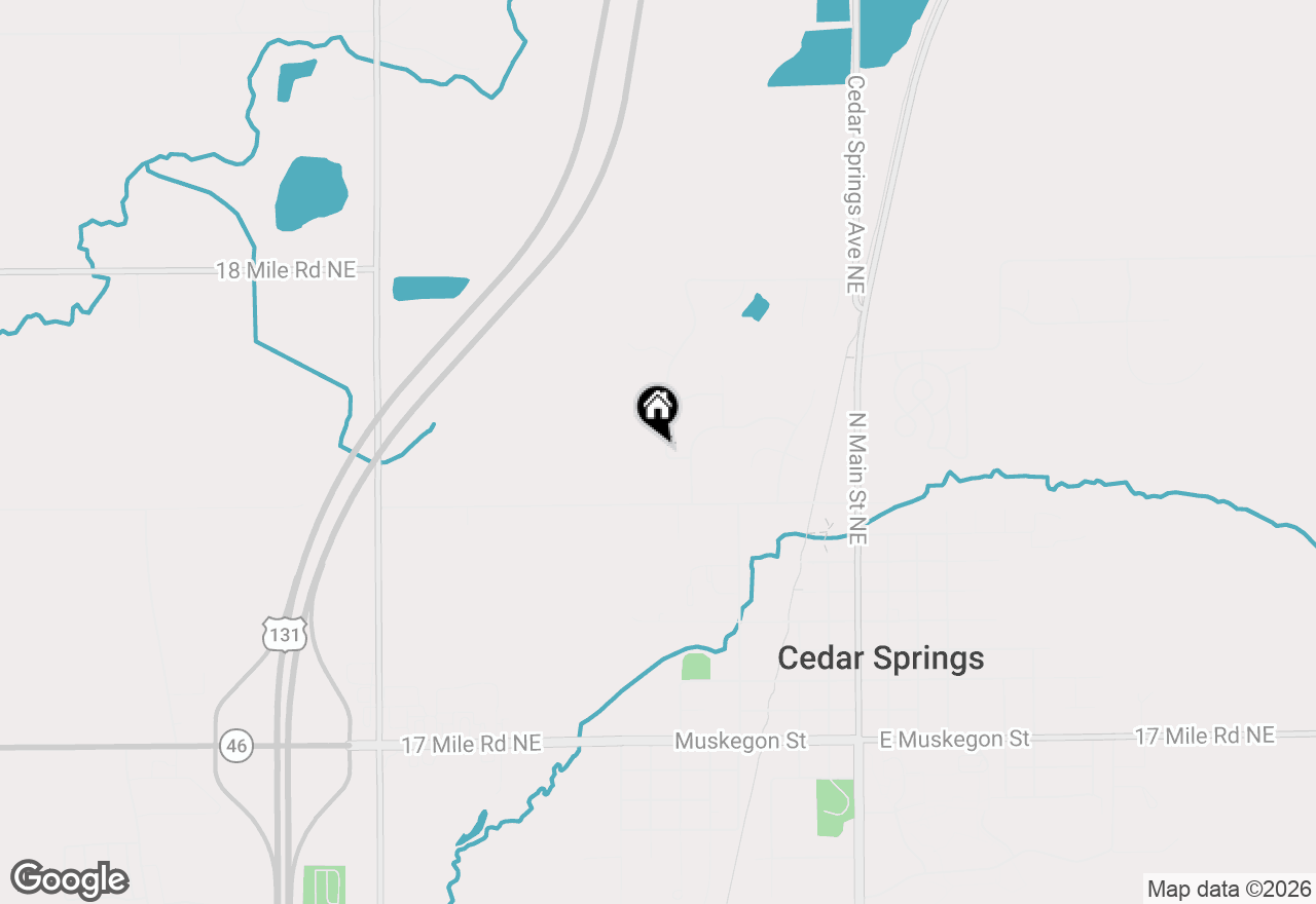 Map of 321 Pioneer Trail Ne, Cedar Springs, MI 49319