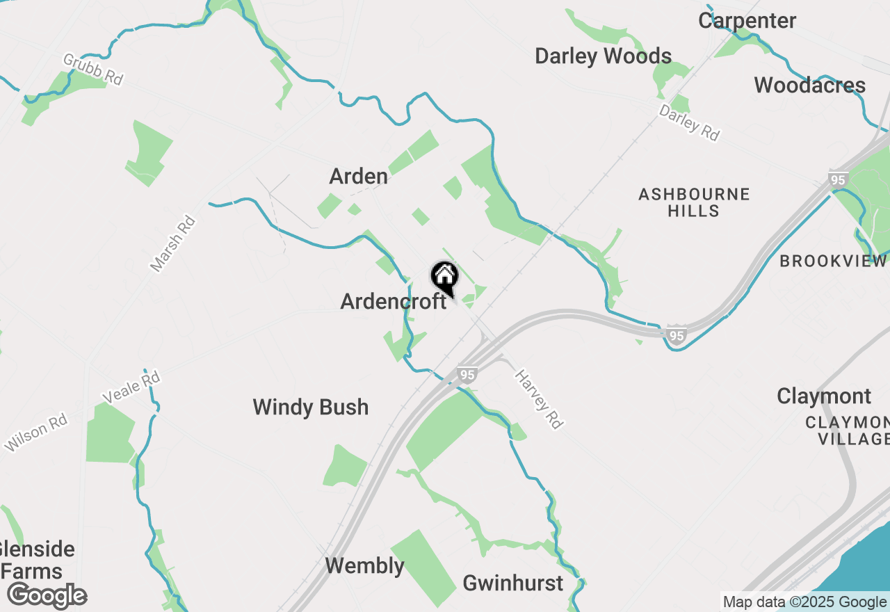 Map of 1502 Upper Greenbriar Road, Wilmington, DE 19810