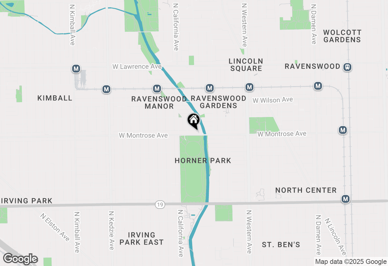 Map of 2702 W Montrose Avenue #1E, Chicago, IL 60618