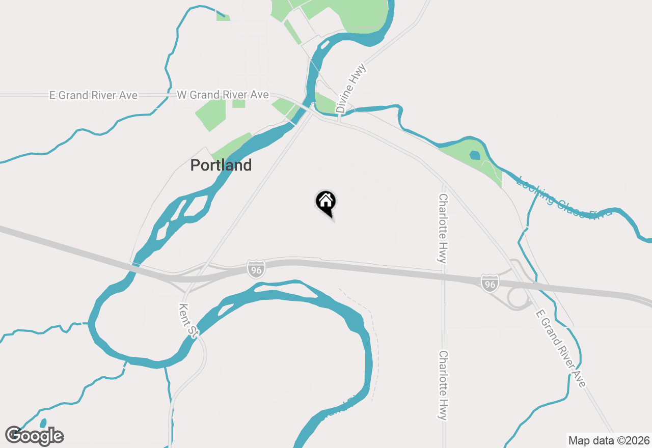 Map of 632 Hill Street, Portland, MI 48875