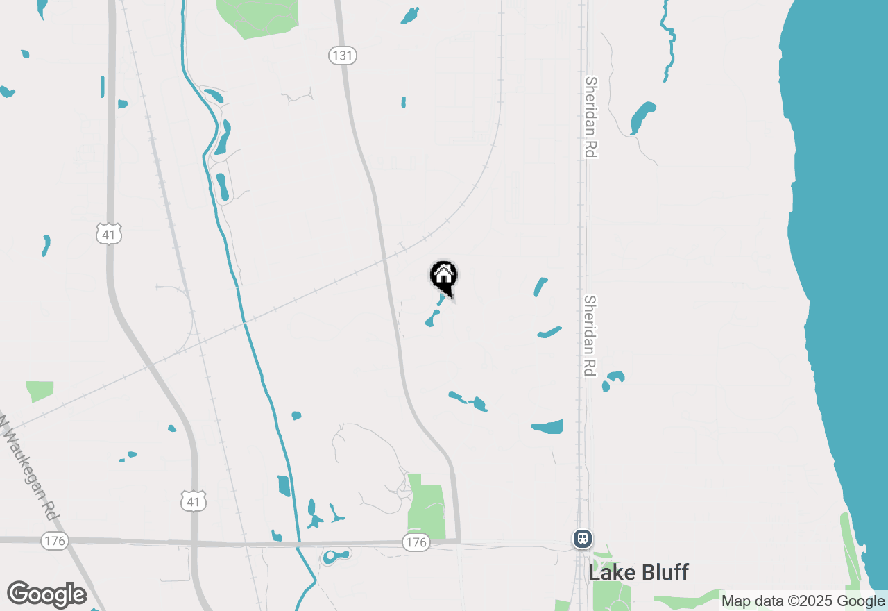 Map of 28 Warrington Drive, Lake Bluff, IL 60044