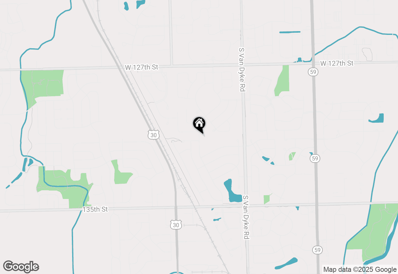 Map of 12917 S Vicarage Drive, Plainfield, IL 60585