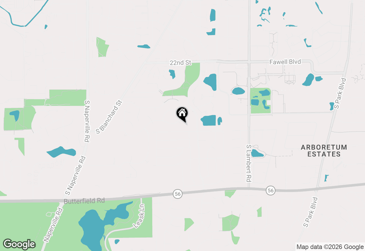 Map of 103 Hawkins Circle, Wheaton, IL 60189