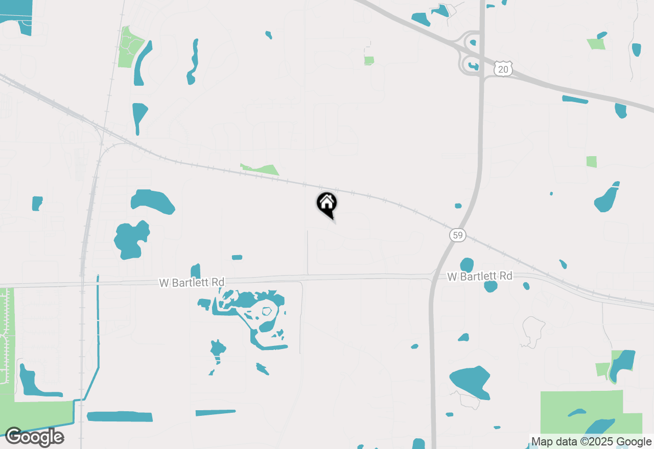 Map of 1390 Wild Tulip Circle, Bartlett, IL 60103