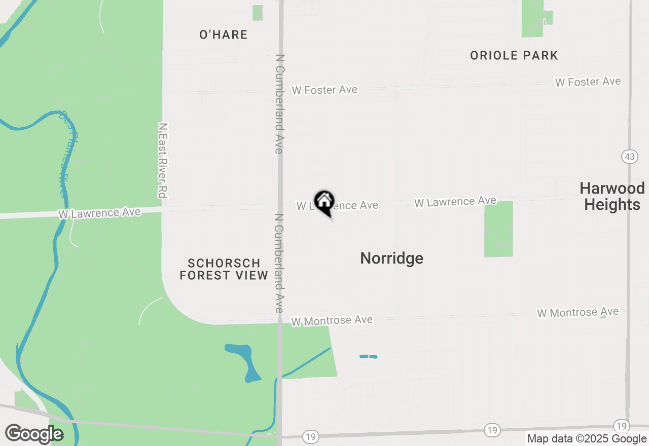 Map of 8229 W Giddings Street, Norridge, IL 60706