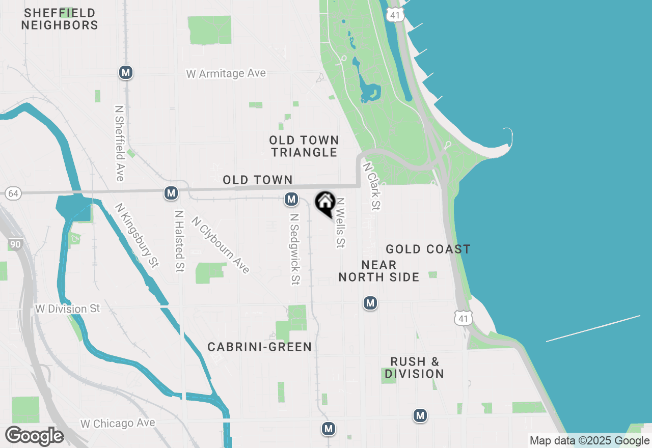 Map of 1438 N Wieland Street #2, Chicago, IL 60610