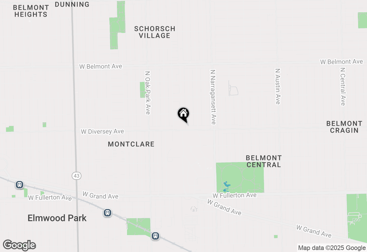 Map of 6560 W Diversey Avenue #417, Chicago, IL 60707