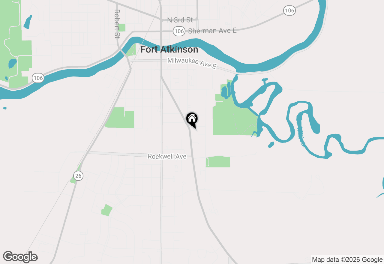 Map of 711 Whitewater Ave, Fort Atkinson, WI 53538