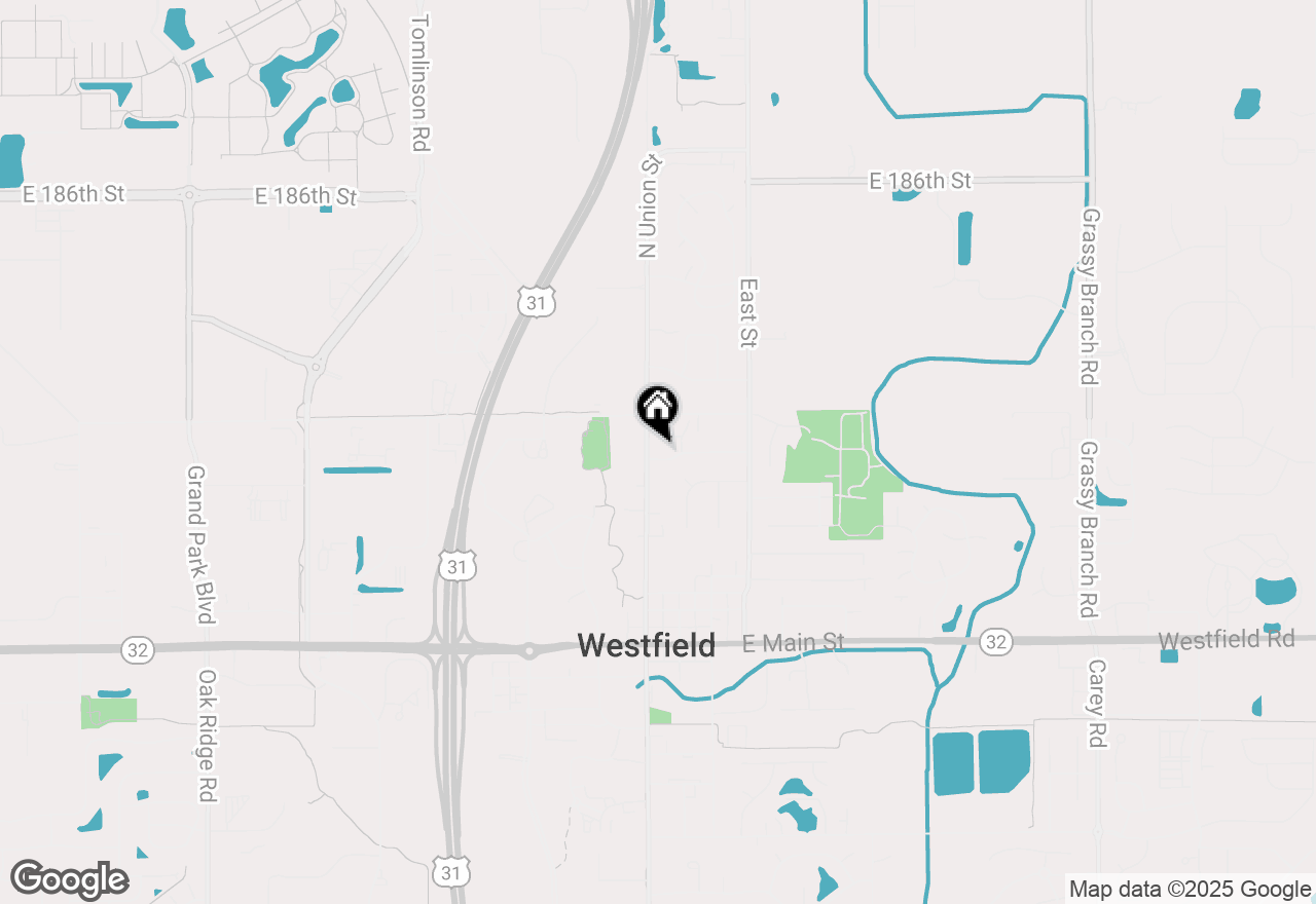 Map of 526 N Union Street, Westfield, IN 46074