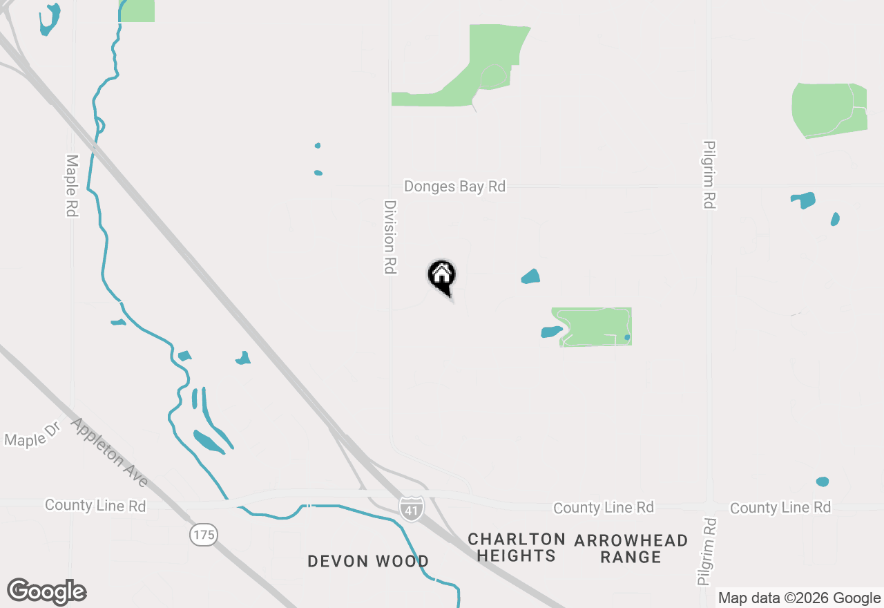 Map of N101W16895 Tanglewood Dr, Germantown, WI 53022