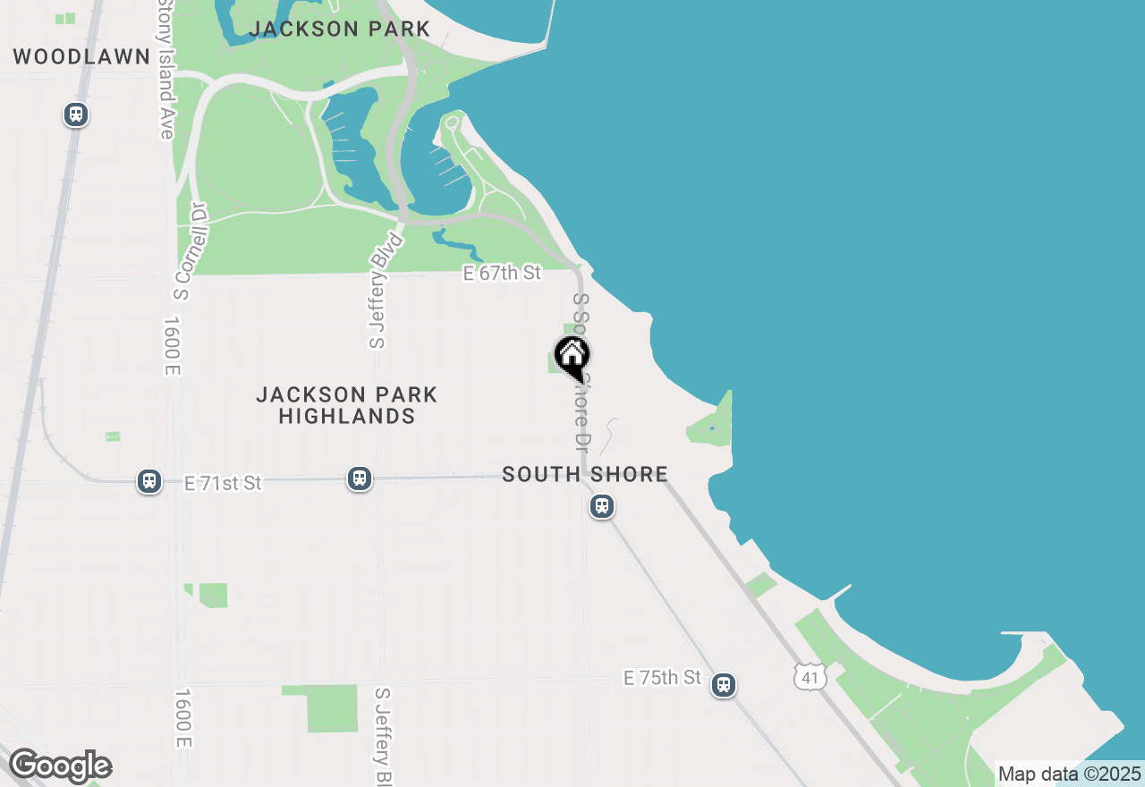 Map of 6920 S South Shore Drive #1C, Chicago, IL 60649