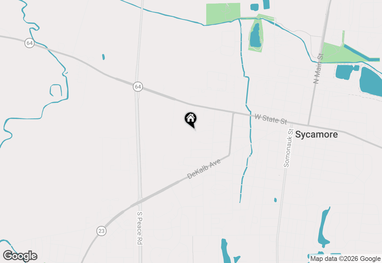 Map of 888 Sunset Lane, Sycamore, IL 60178