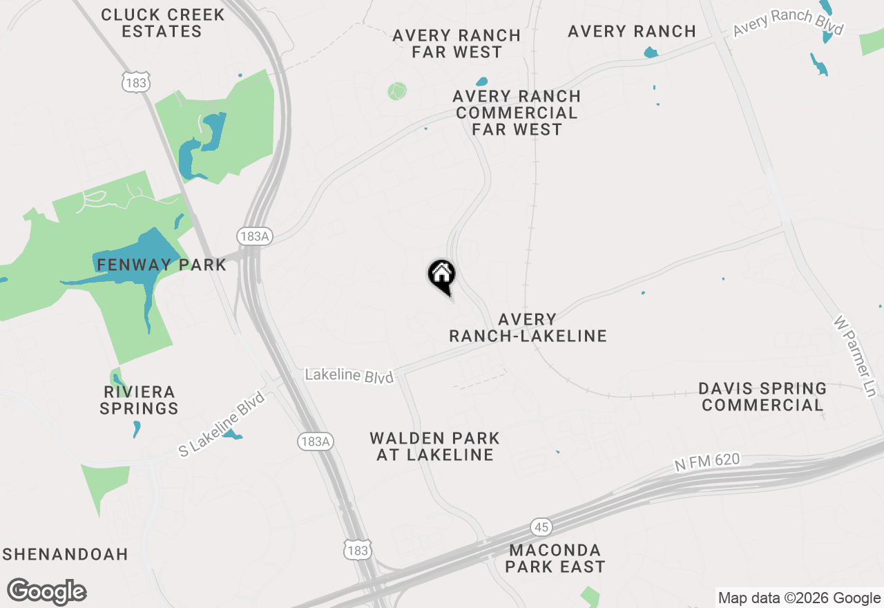 Map of 10800 Lakeline Blvd #12302, Austin, TX 78717