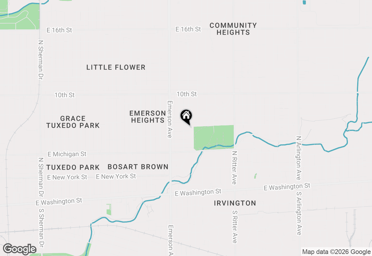 Map of 5209 E Saint Clair Street, Indianapolis, IN 46219