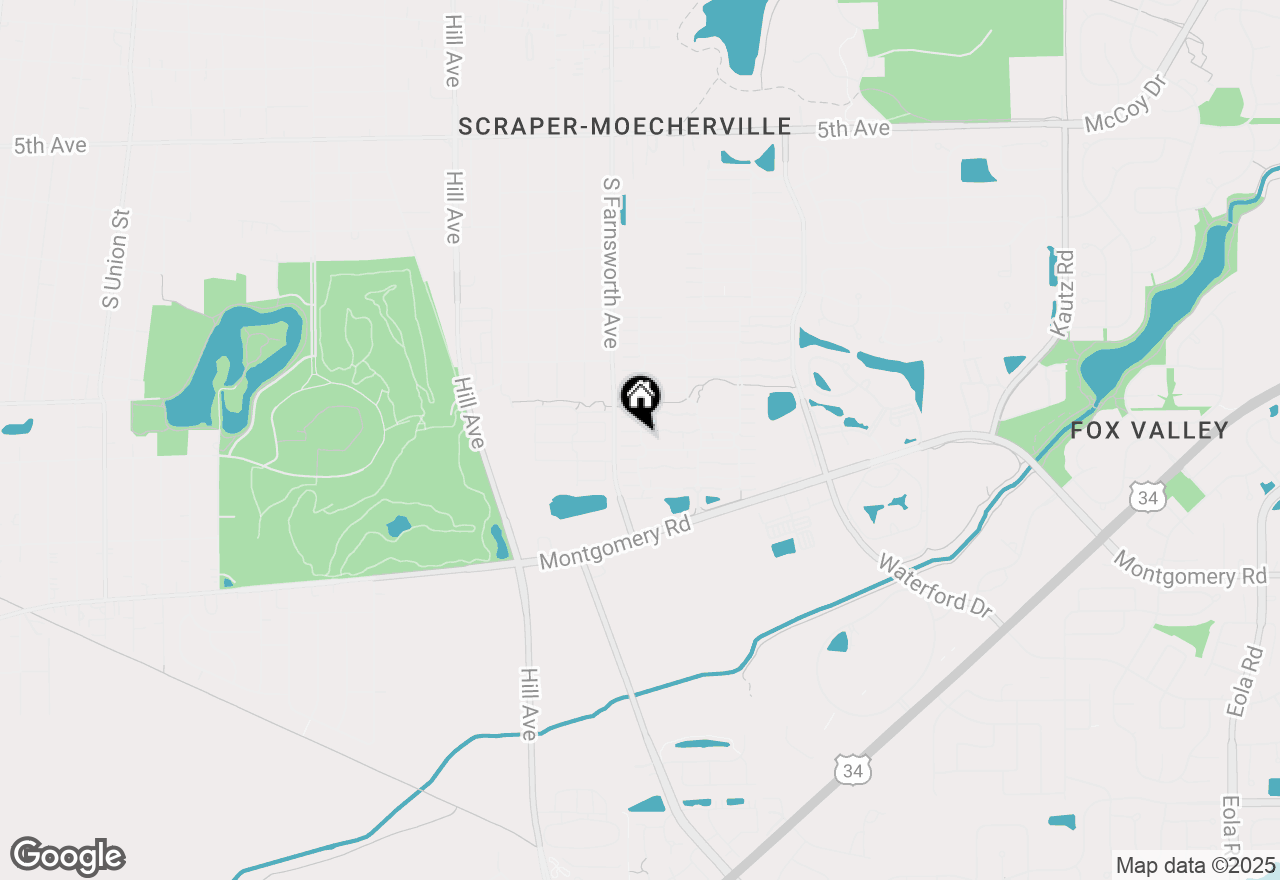 Map of 1010 Symphony Drive, Aurora, IL 60504