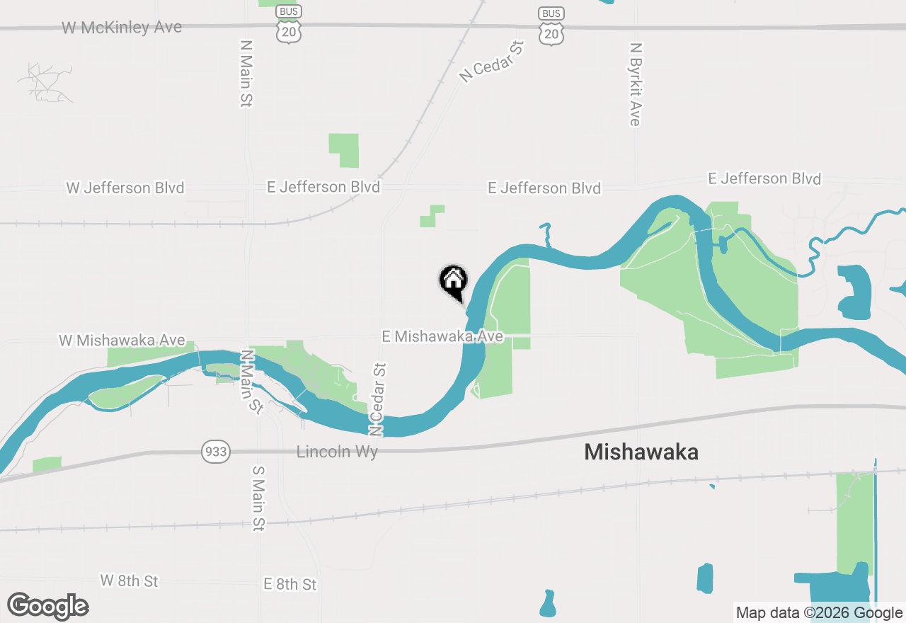 Map of 703 Maple Street, Mishawaka, IN 46545
