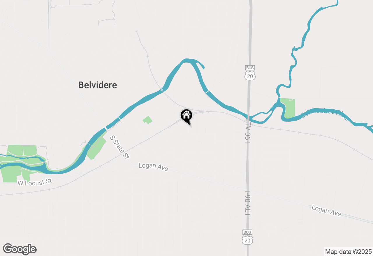 Map of 409 Douglas Street, Belvidere, IL 61008