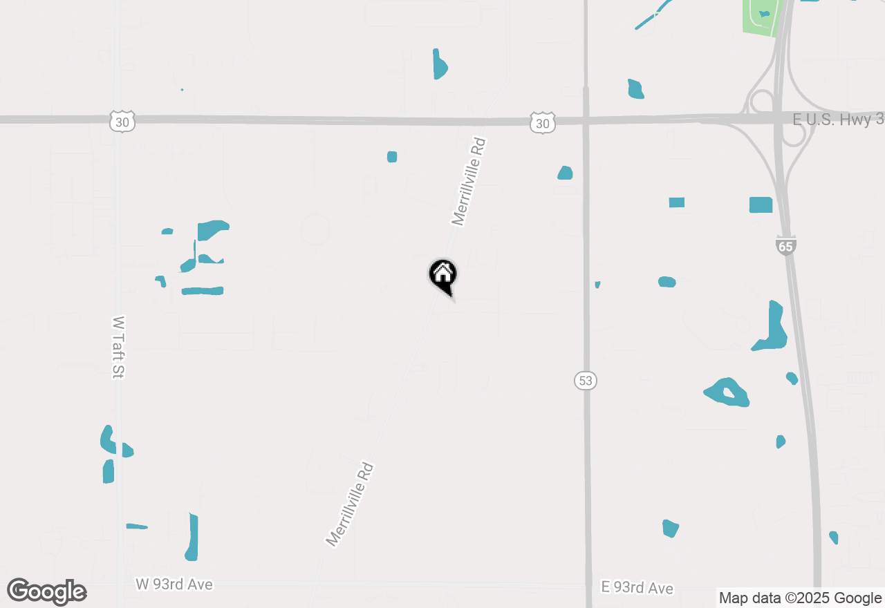 Map of 8588 Jackson Street, Merrillville, IN 46410