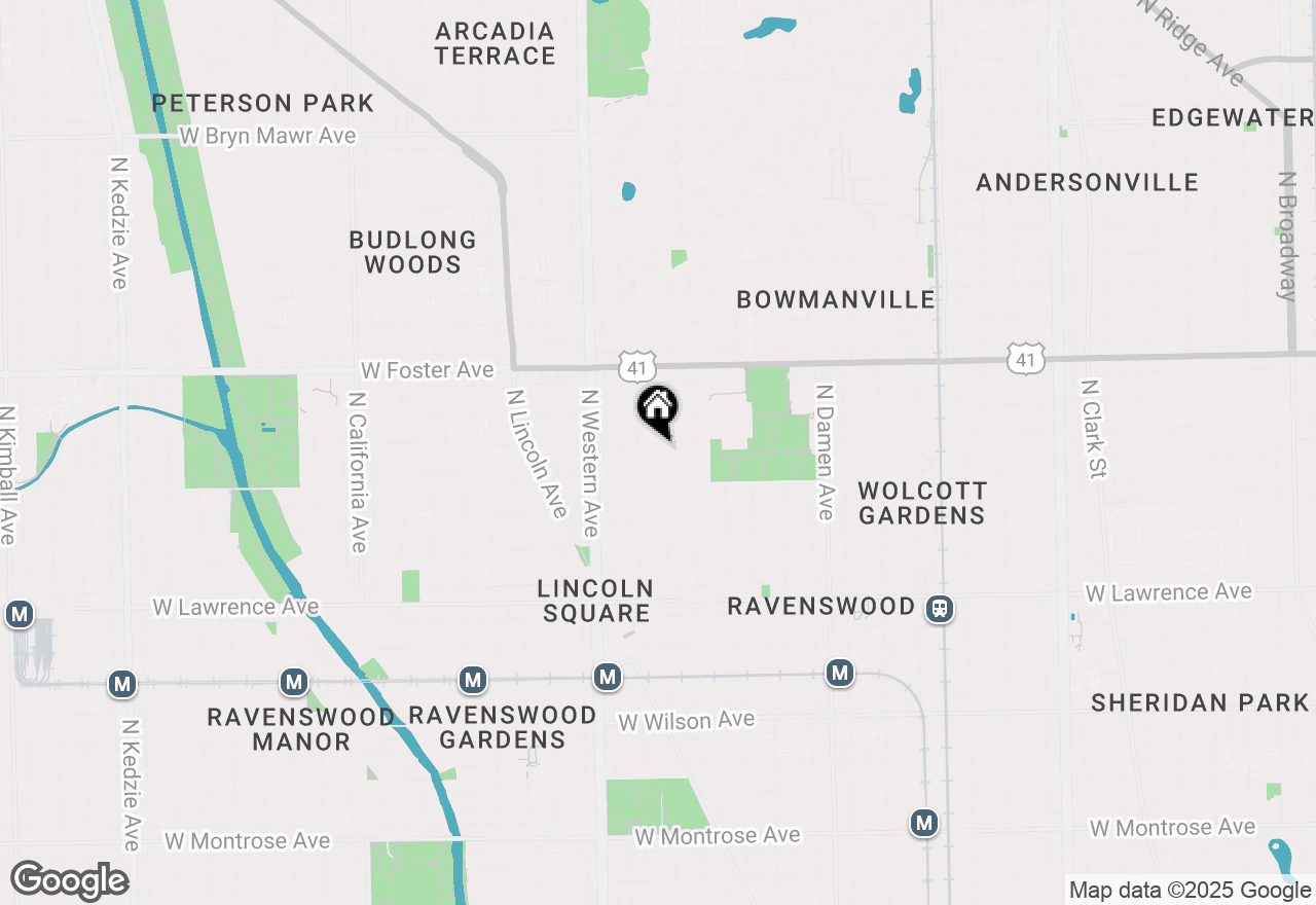 Map of 2252 W Winnemac Avenue #3W, Chicago, IL 60625