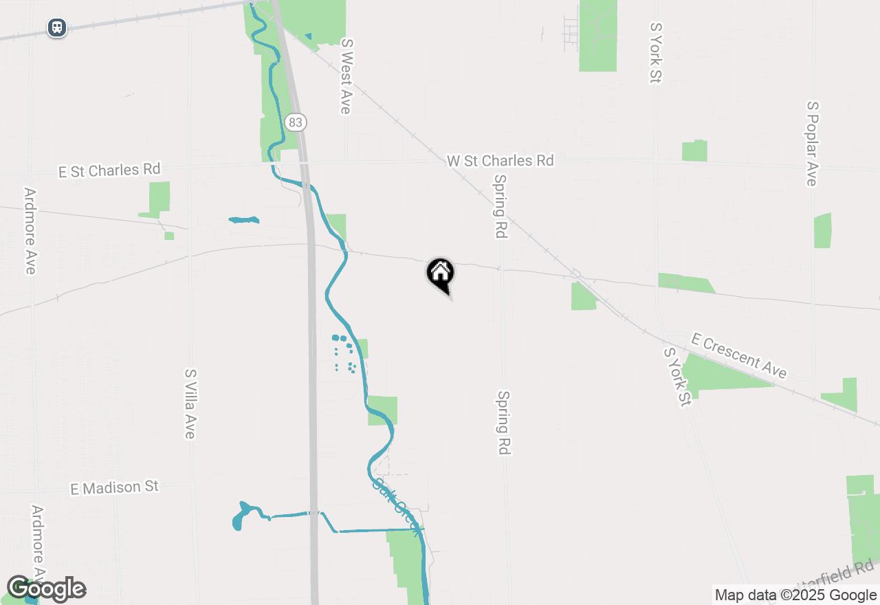 Map of 550 S Hawthorne Avenue, Elmhurst, IL 60126