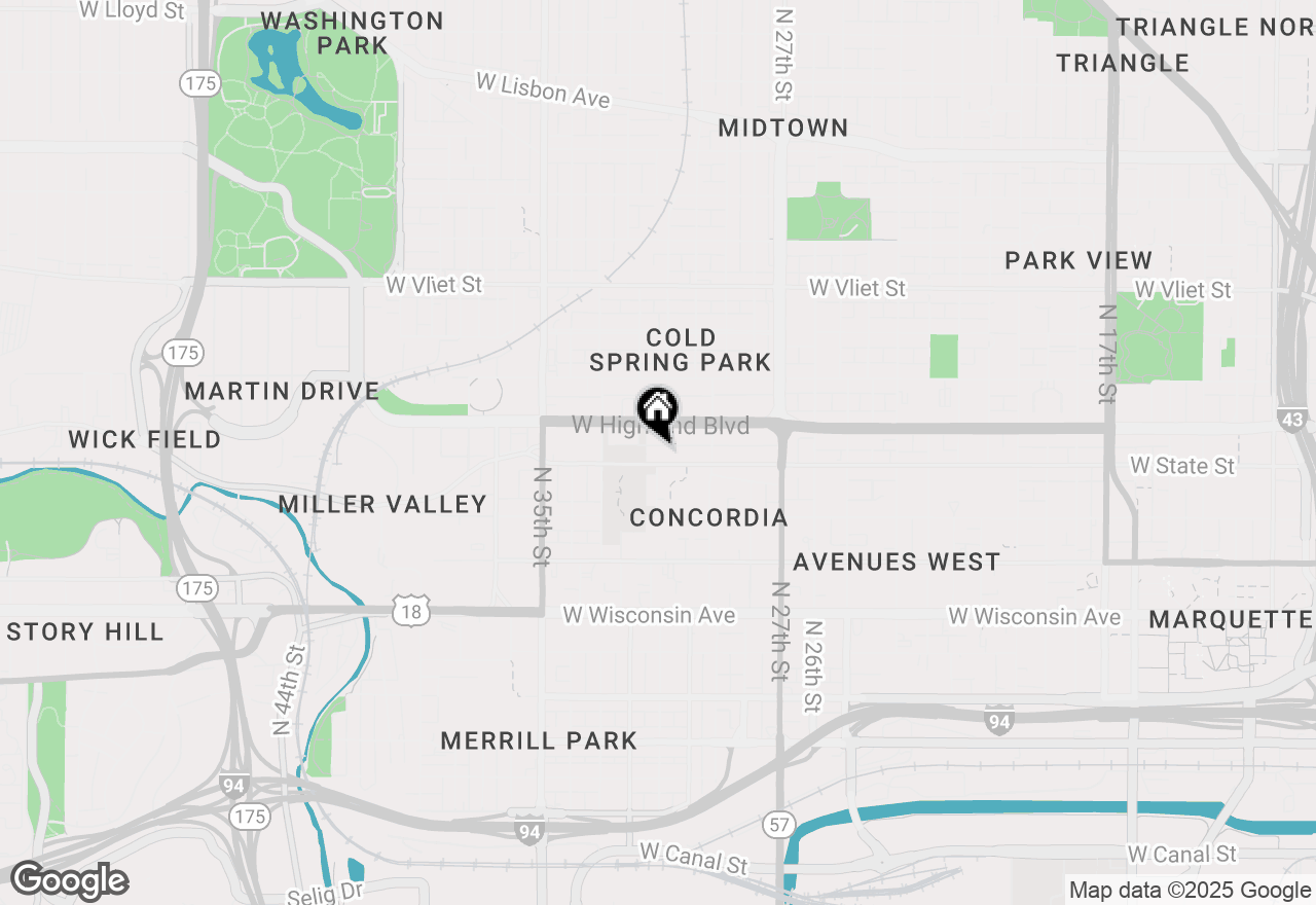 Map of 3034 W State St #3036, Milwaukee, WI 53208