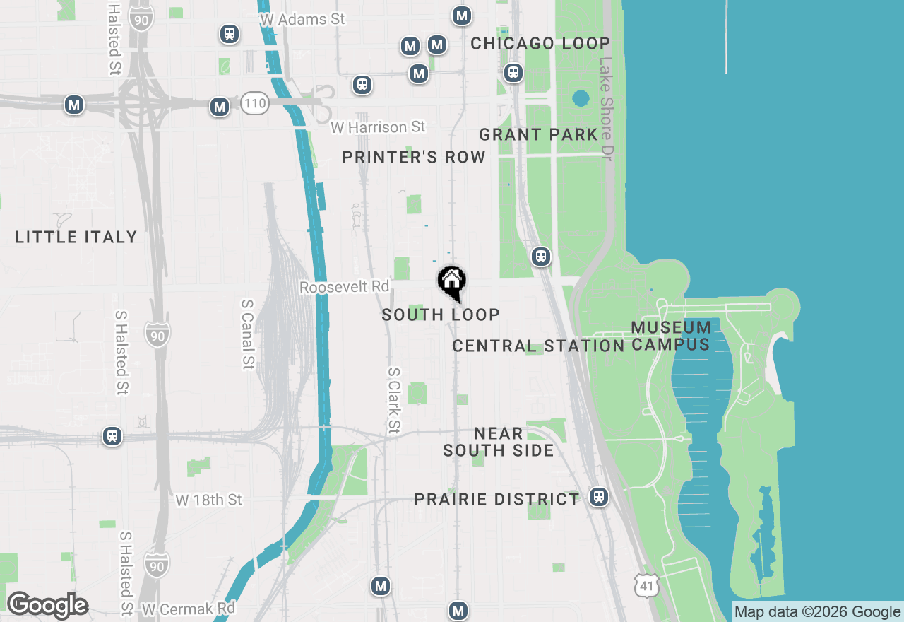 Map of 1255 S State Street #1418, Chicago, IL 60605