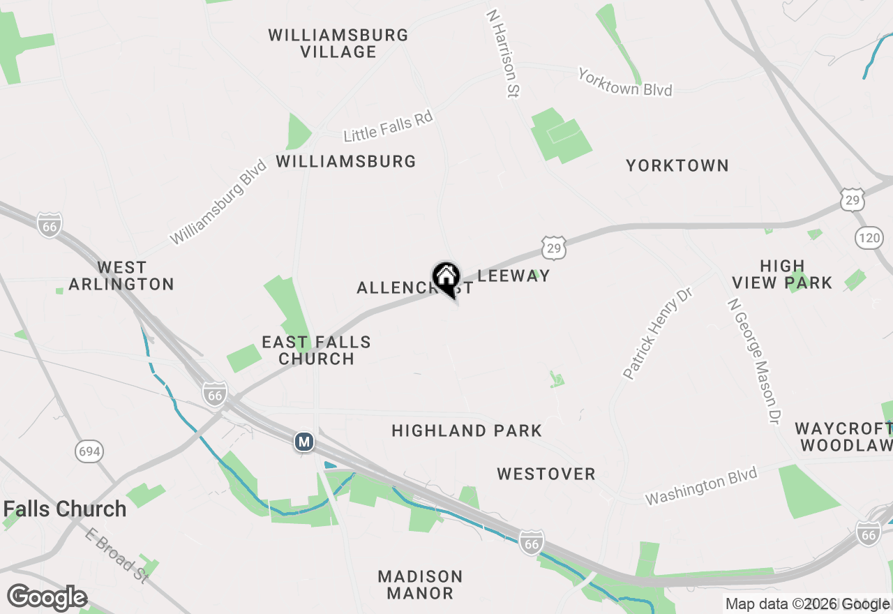 Map of 2316 John Marshall Drive, Arlington, VA 22205