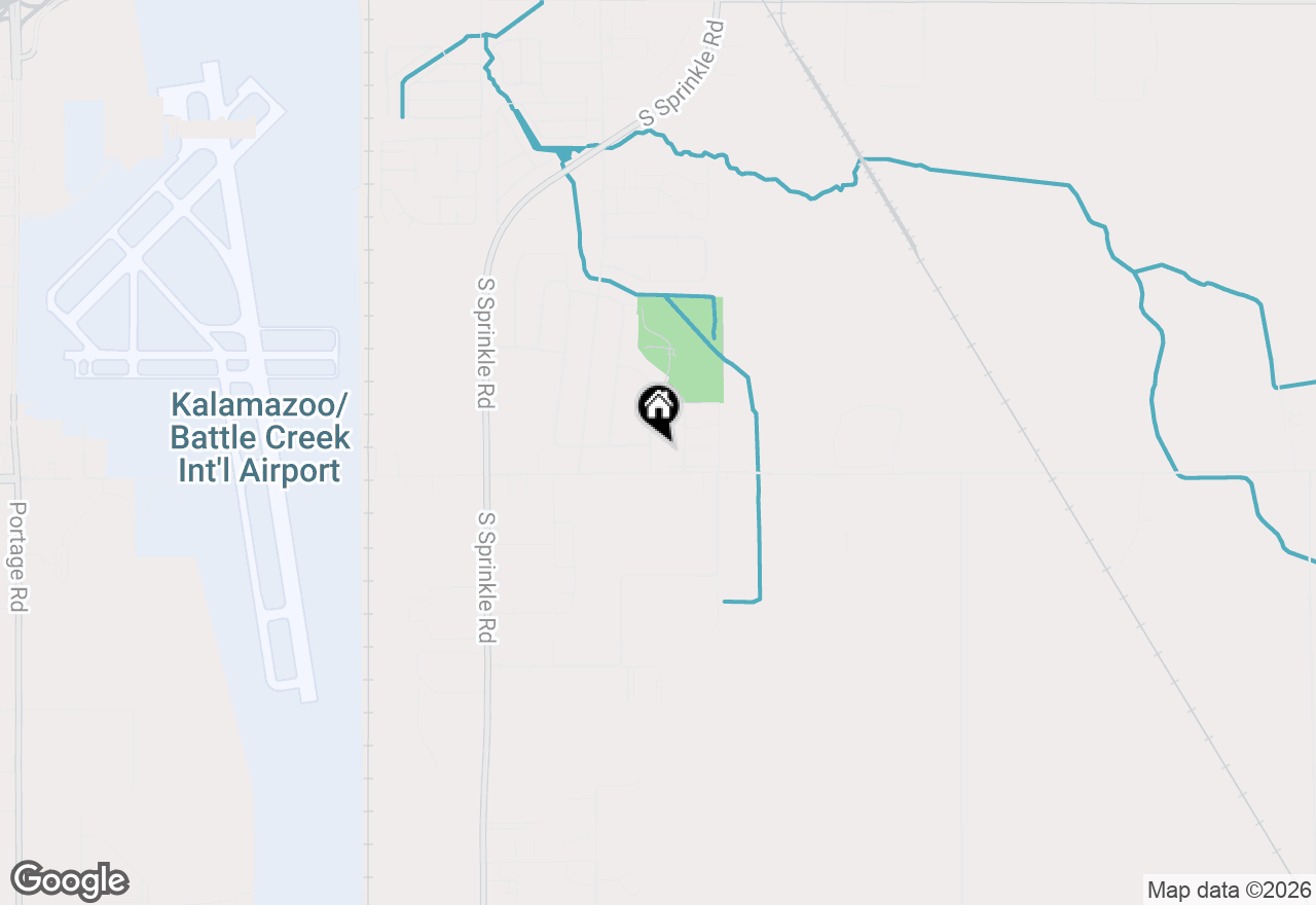 Map of 5931 Belard Street, Portage, MI 49002