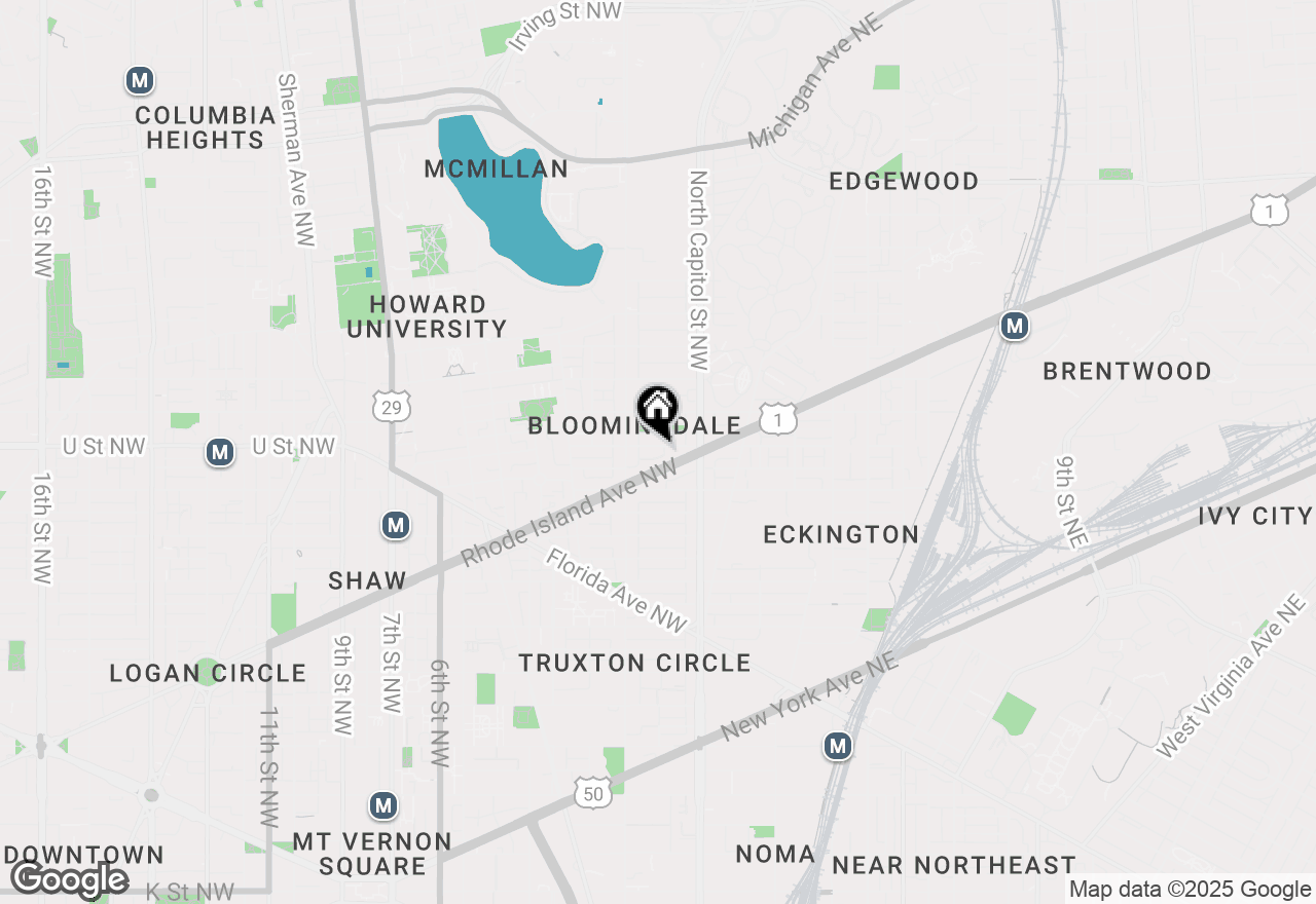 Map of 50 U Street Nw #A, Washington, DC 20001