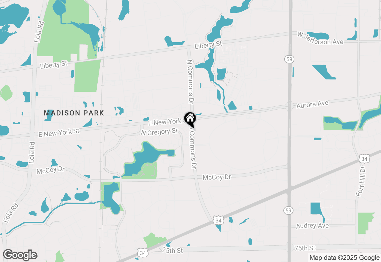 Map of 436 Yorktown Court, Aurora, IL 60504