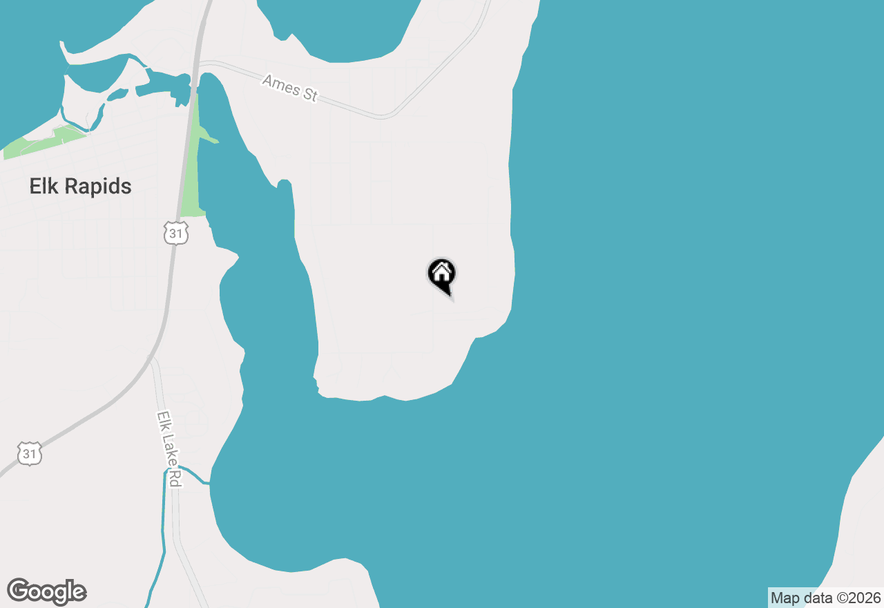 Map of 355 Meguzee Point, Elk Rapids, MI 49629