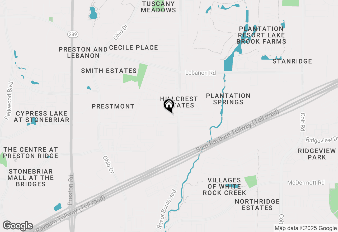 Map of 10317 Ashmont Drive, Frisco, TX 75035