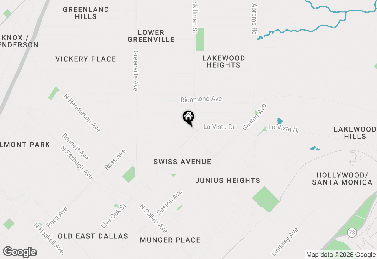 Map of 1844 Mecca Street, Dallas, TX 75206