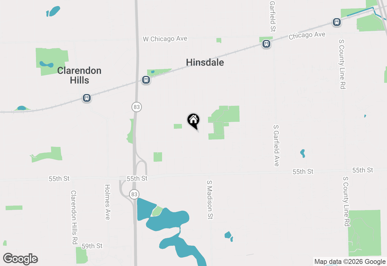 Map of 727 S Monroe, Hinsdale, IL 60521