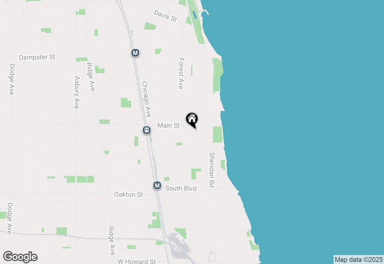 Map of 831 Forest Avenue #2E, Evanston, IL 60202