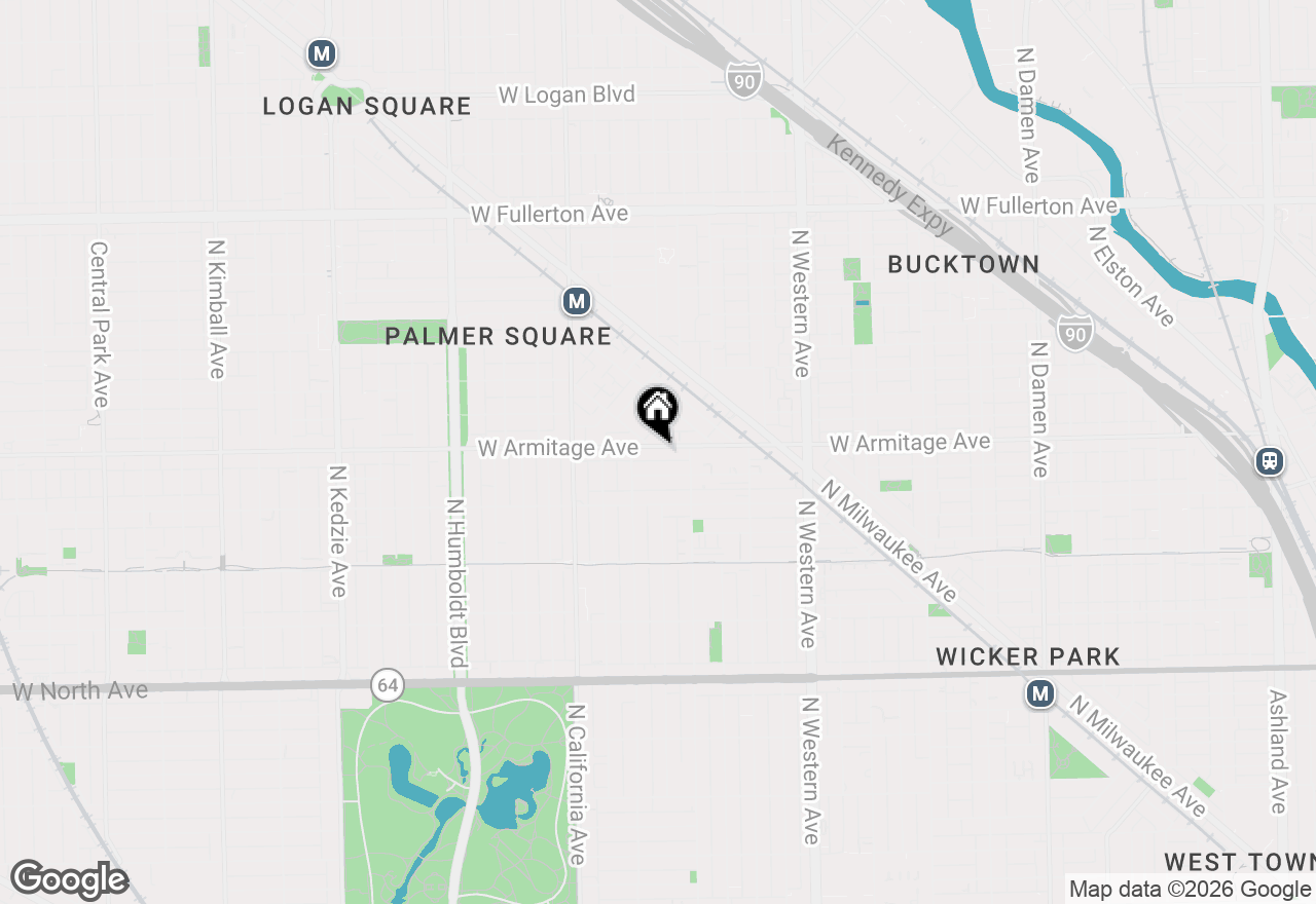 Map of 2633 W Armitage Avenue #2, Chicago, IL 60647