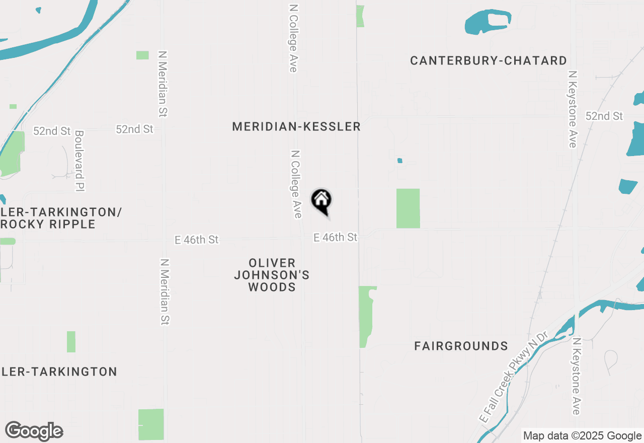 Map of 4705 Carrollton Avenue, Indianapolis, IN 46205