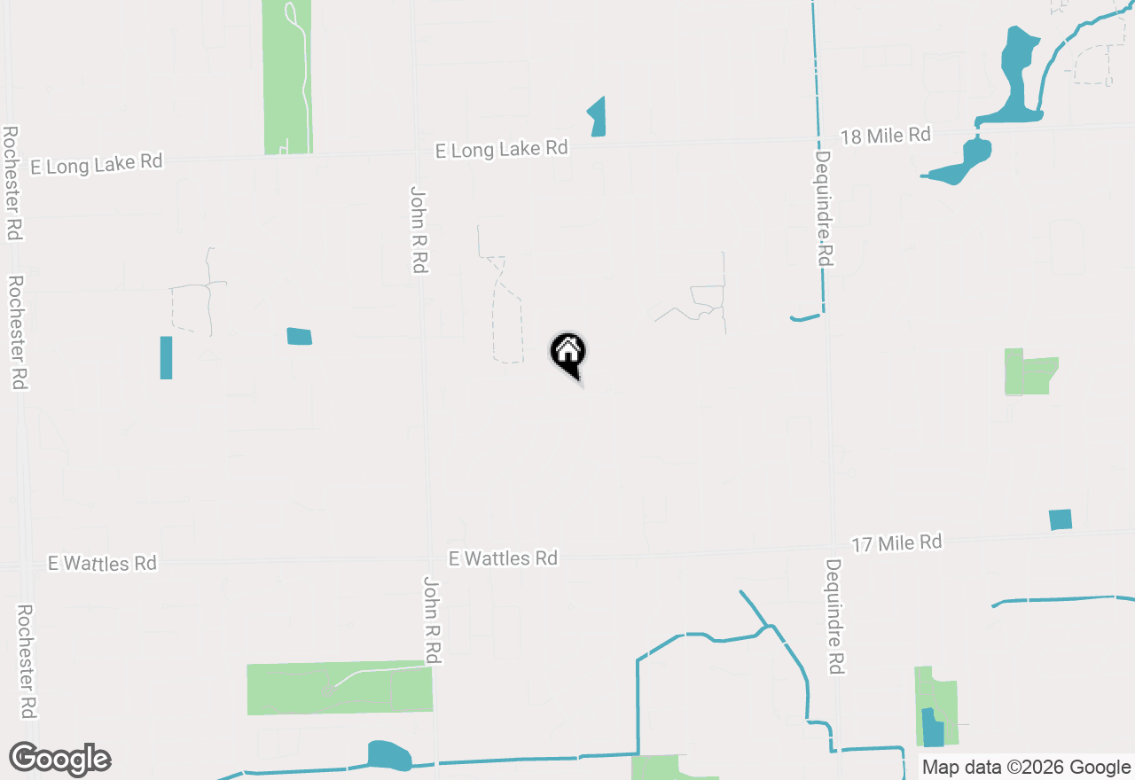 Map of 2327 Hillcrescent Drive, Troy, MI 48085