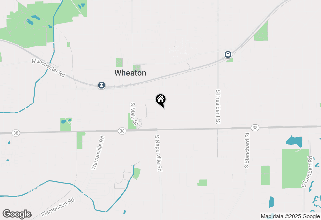 Map of 315 E Indiana Street, Wheaton, IL 60187