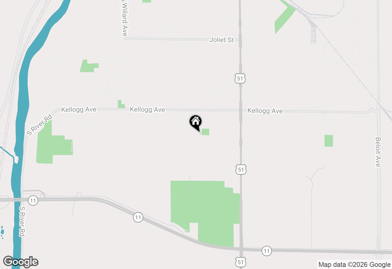 Map of 2205 S Palm Street, Janesville, WI 53546