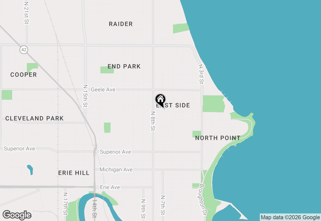 Map of 1934 N 7th St, Sheboygan, WI 53081