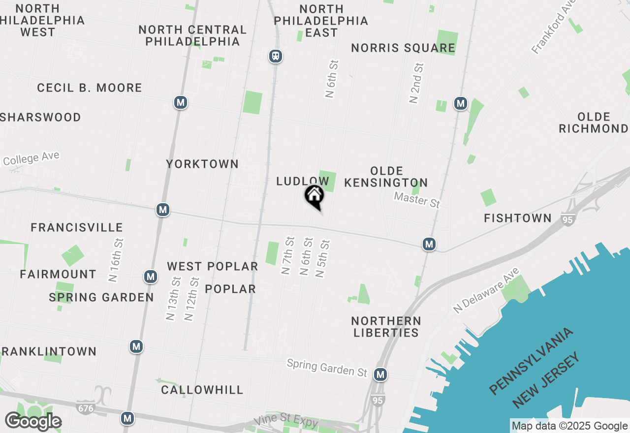 Map of 1225 N 6th Street, Philadelphia, PA 19122