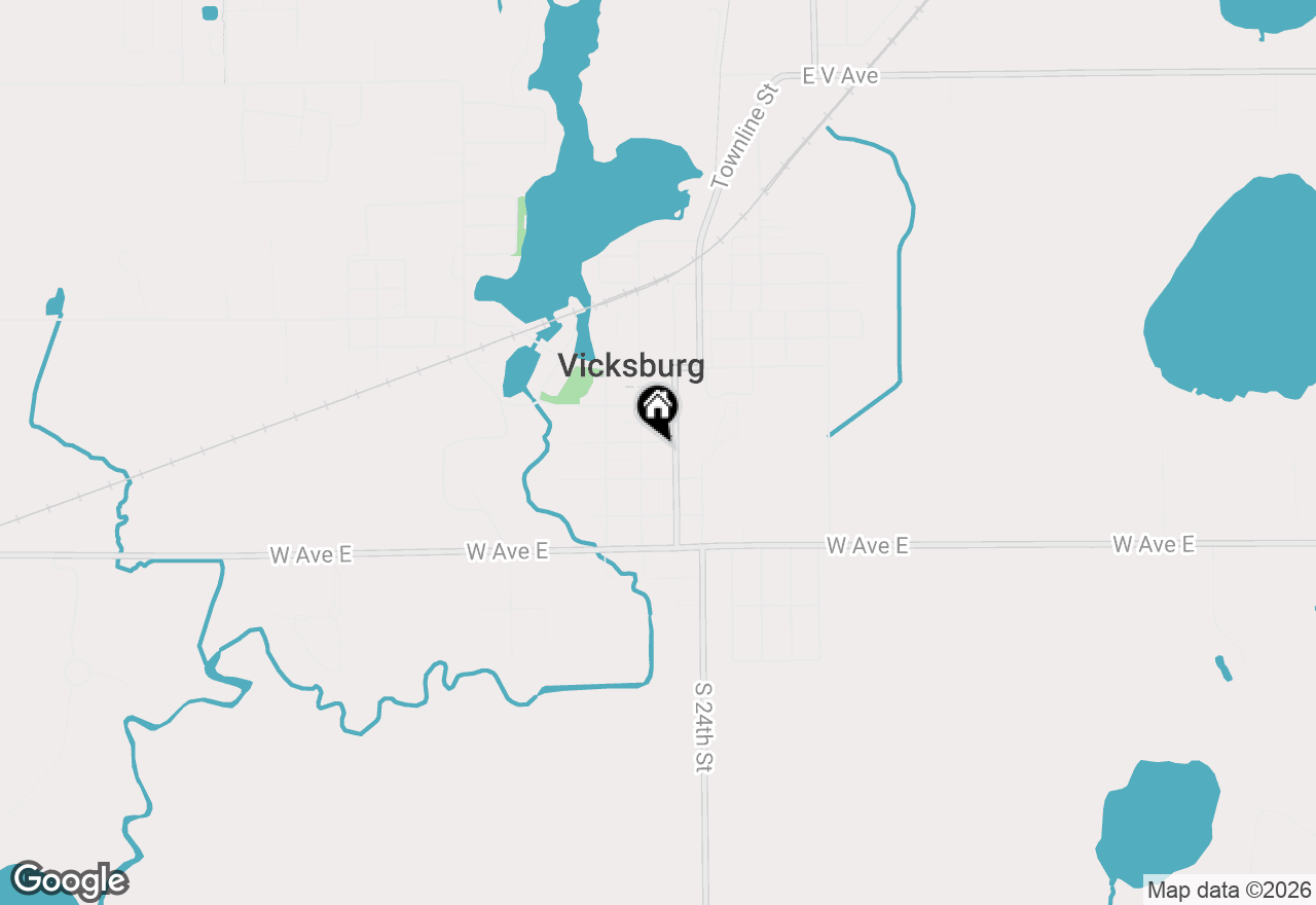 Map of 112 E Maple Street, Vicksburg, MI 49097
